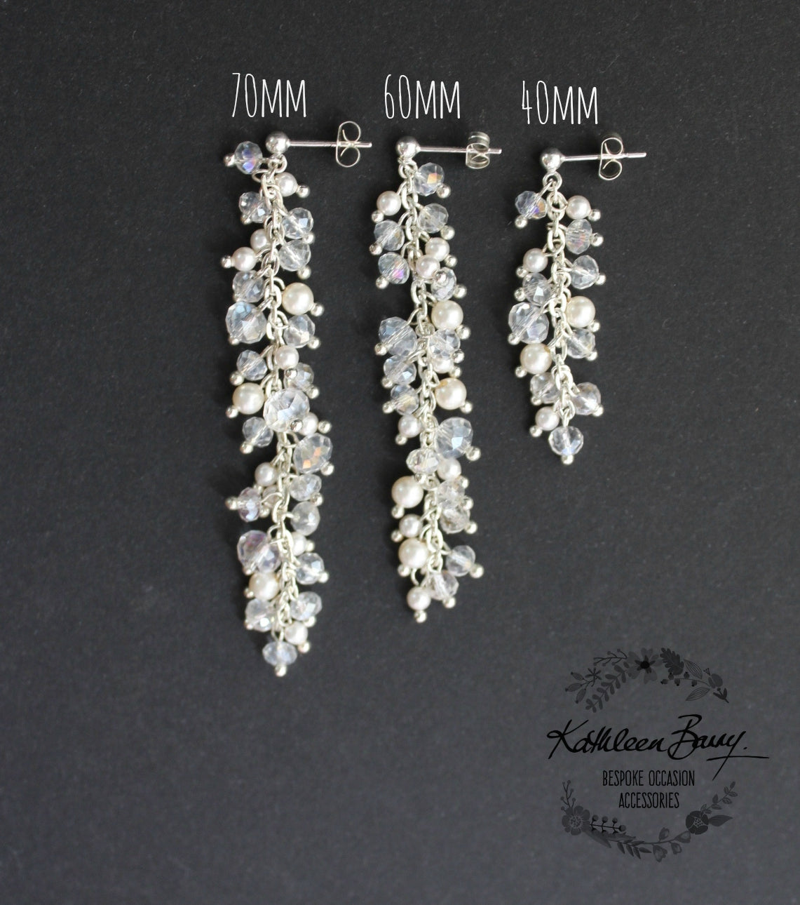 Silver Pearl Cluster Earrings – Ahseya & Co.